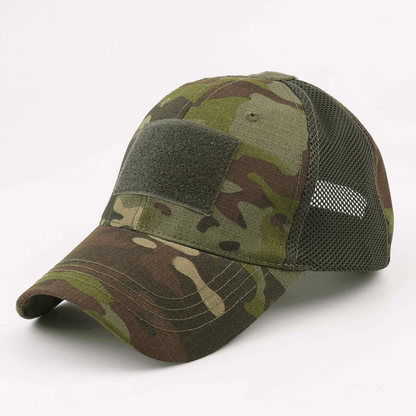 Unisex Military-Style Tactical Patch Hat With Adjustable Strap - Lovez Aqua© - cap, hat, men's hats, women's hats, women's military hats