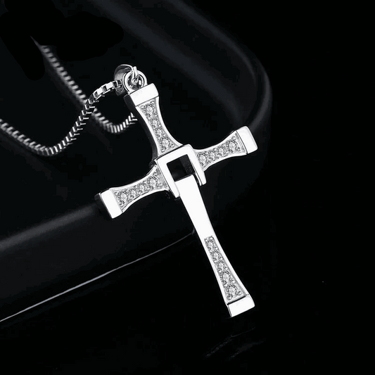 Fast & Furious Dominic Toretto 925 Sterling Silver Rotatable Cross Necklace - 80d3e6-0e.myshopify.com - -  