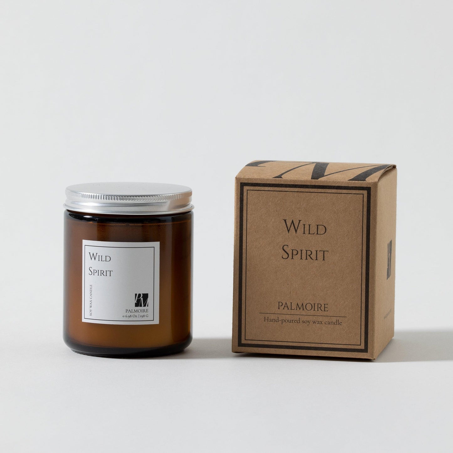 Wild Spirit Soy Wax Candle With Decorative Jar - Pink Pepper & Black Coffee - Lovez Aqua© - 