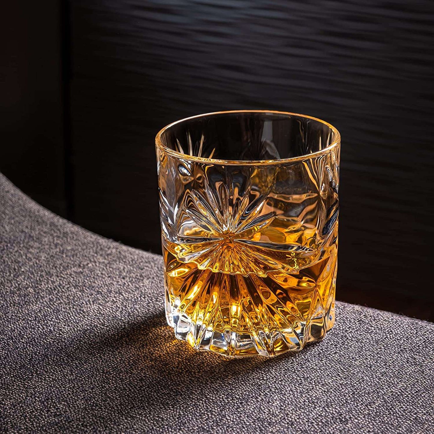 "The Privilege Collection" Engraved Star Crystal Whiskey Glasses (2 Piece Set)