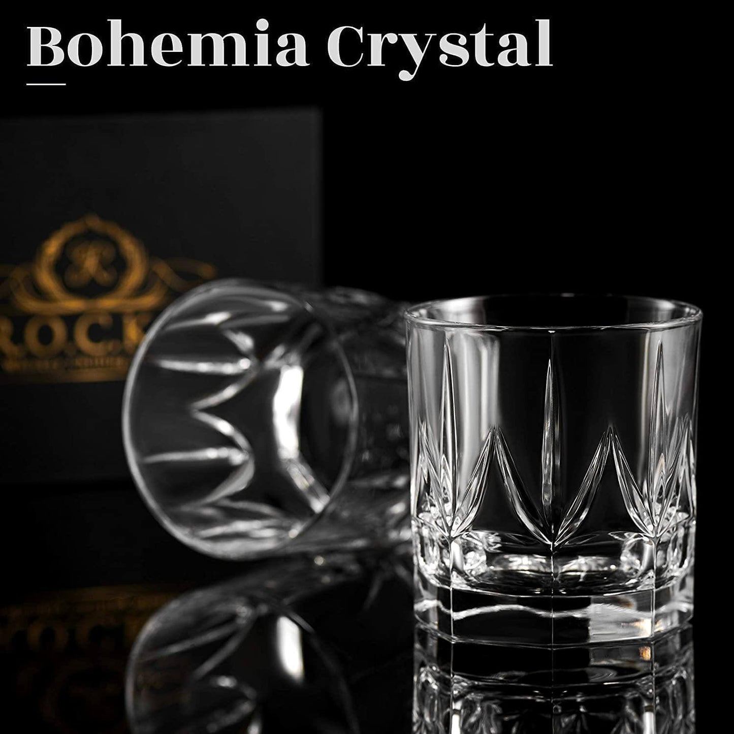 The Eco-Crystal Collection - Imperial Crystal Whiskey Glasses Gift Set (2 Pack)