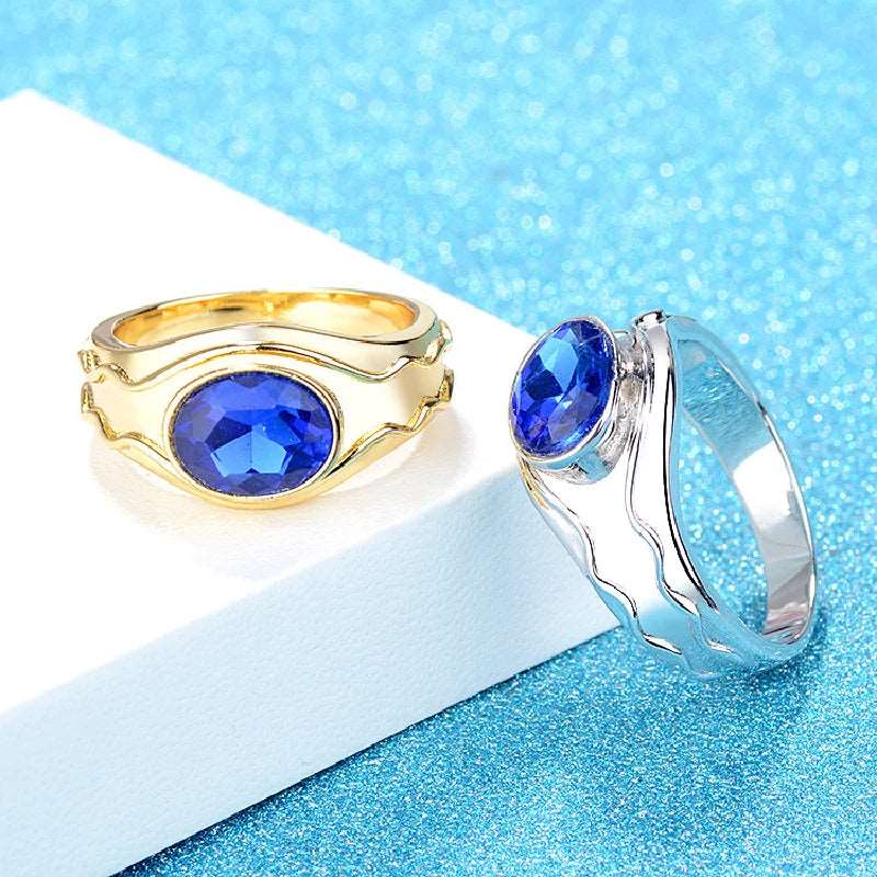 Lord of the Rings Lord Elrond's Vilya Ring of Air Sapphire Stone Ring - 80d3e6-0e.myshopify.com - -  