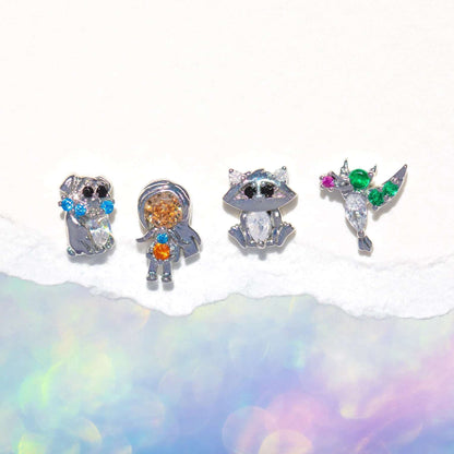 Disney Princesses & Animal Friends Cubic Zircon Women's Stud Earrings (4pcs) - 80d3e6-0e.myshopify.com - 15 -  15