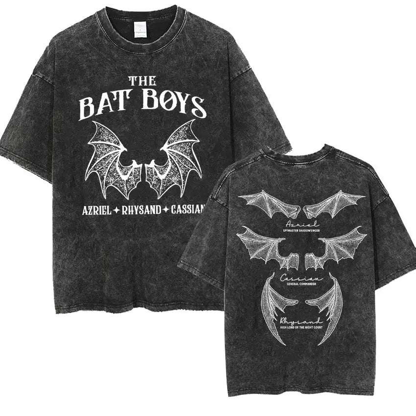 The Bat Boys Rhysand, Azriel & Cassian ACOTAR Wingspan Distressed Unisex T-Shirt - 80d3e6-0e.myshopify.com - 2 / XL -  2