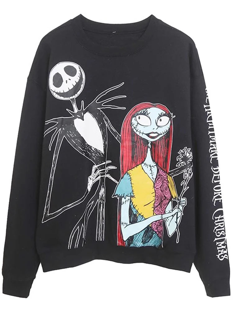 Disney's Nightmare Before Christmas Jack Skellington & Sally Women's Sweatshirt - 80d3e6-0e.myshopify.com - 1 / XS -  1