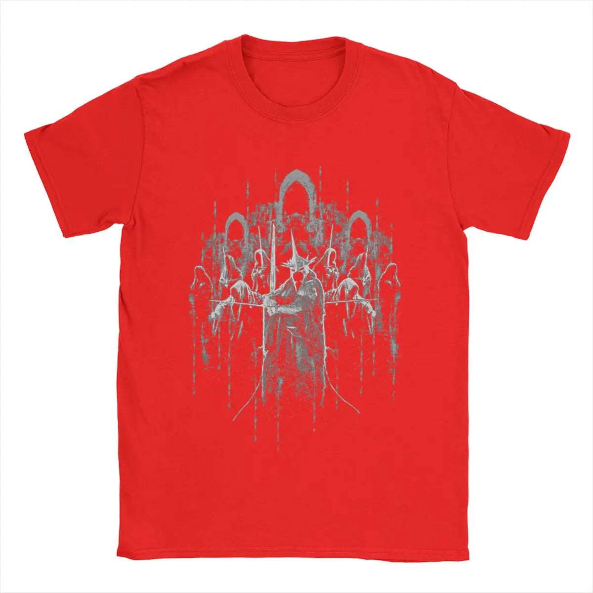 Lord of the Rings Gothic Mordor Suaron & The Nazgûl (Ringwraiths) Men's T-Shirt - 80d3e6-0e.myshopify.com - Red / Small -  Red