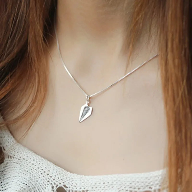 Harry Styles Replica Paper Airplane Gold/Silver Pendant Necklace - Lovez Aqua© - one direction