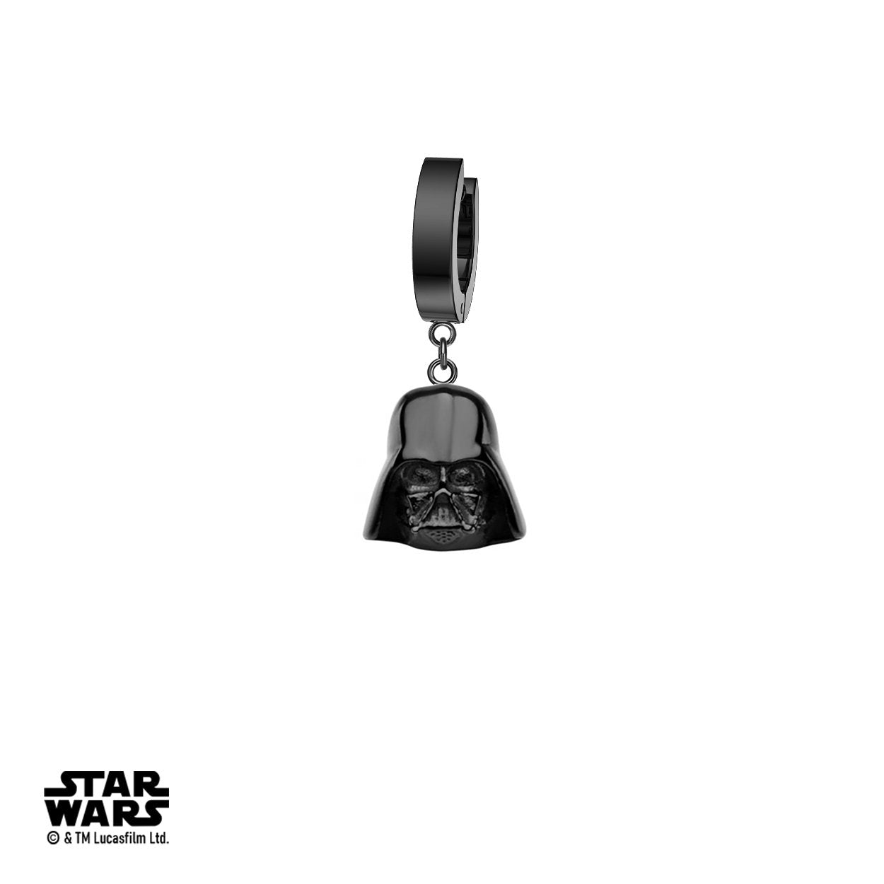 Disney's Star Wars™ Darth Vader Black Stainless Steel Earring