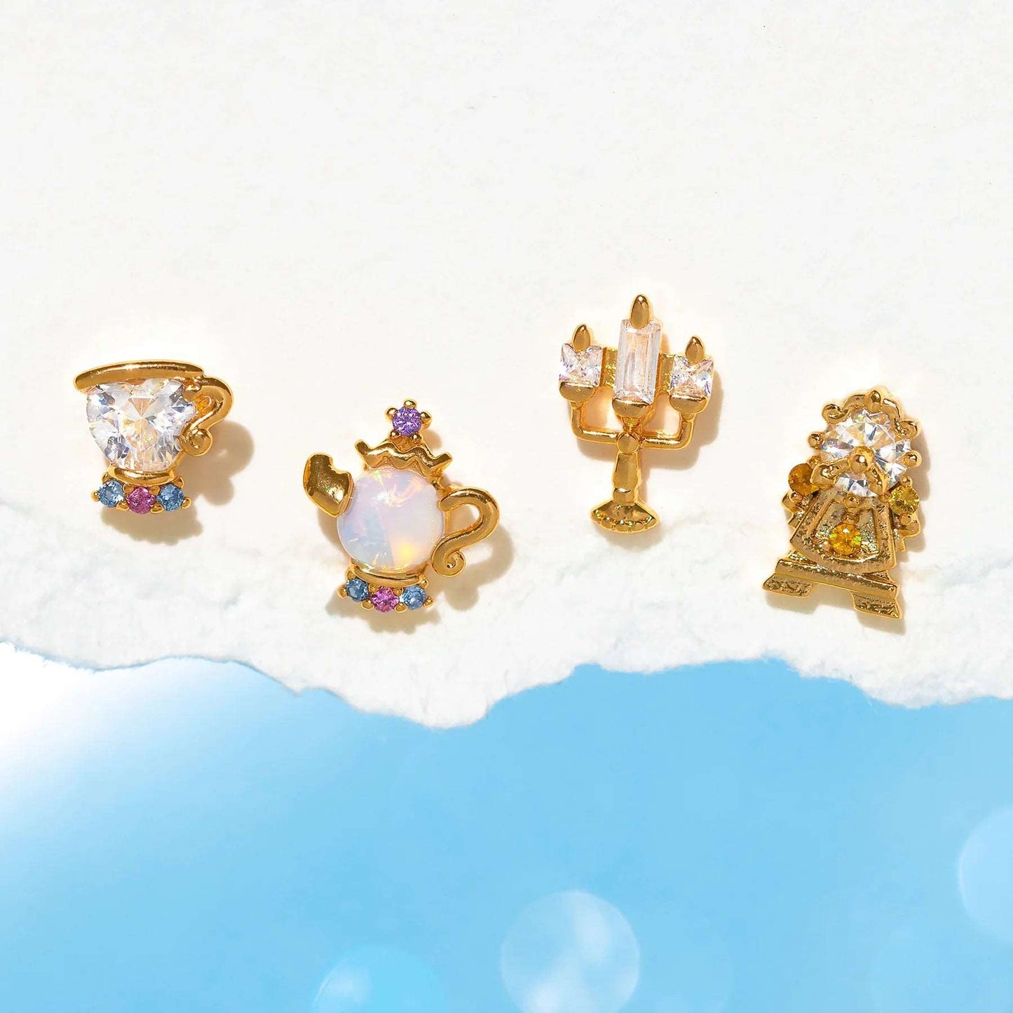 Disney Princesses & Animal Friends Cubic Zircon Women's Stud Earrings (4pcs) - 80d3e6-0e.myshopify.com - 13 -  13