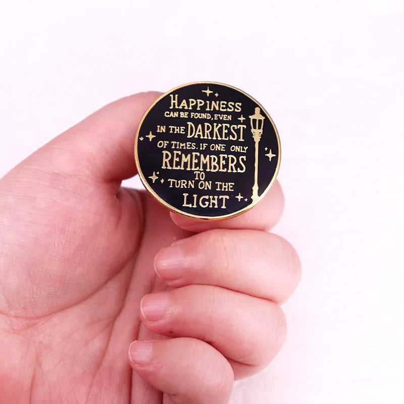 Harry Potter "Happiness Can Be Found Even in the Darkest of Times" Brooch