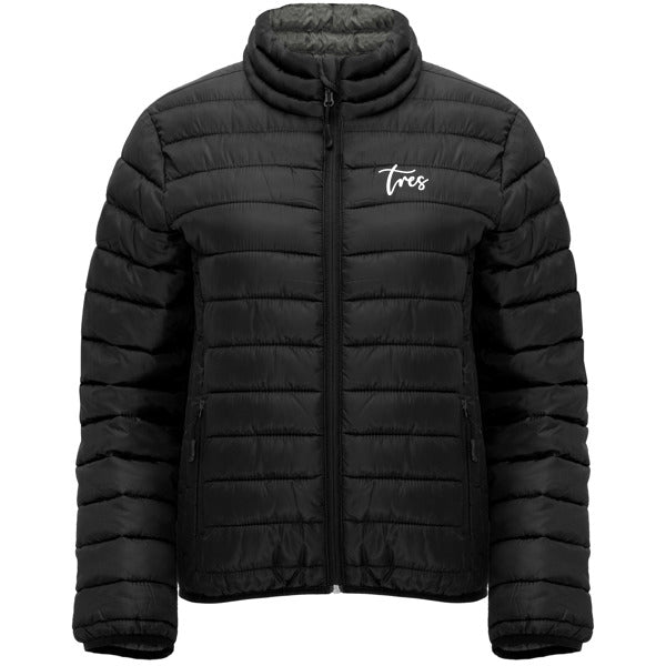 Women's "Tres" Black Padded Puffer Outdoor Winter Waterproof Jacket