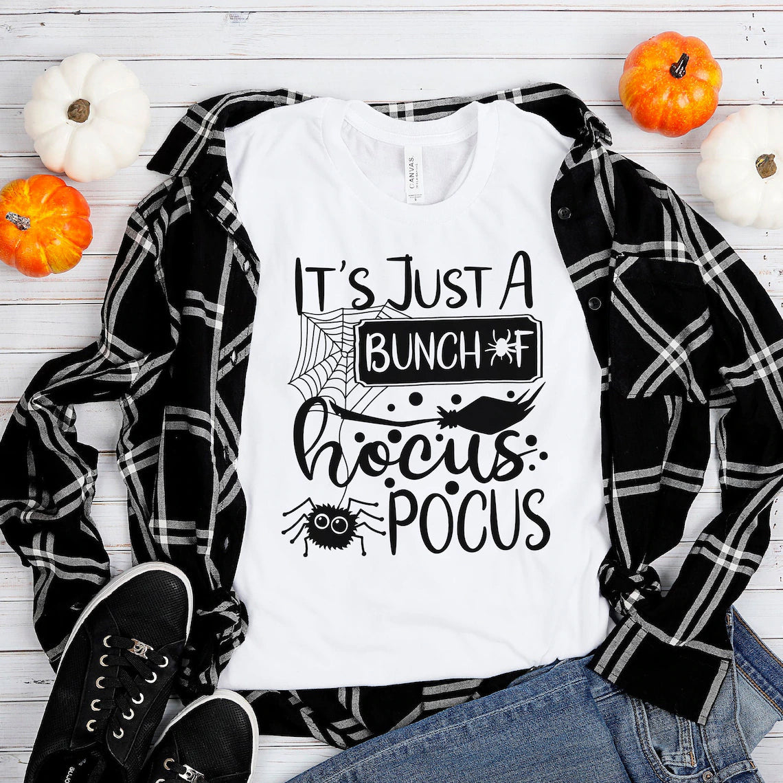 Disney's "Its Just a Bunch of Hocus Pocus" Women's Halloween Witches T-Shirt - Lovez Aqua© - 