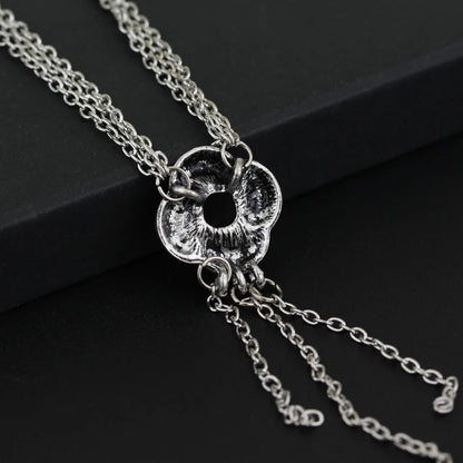 James Bond Casino Royale Vesper Lynd Silver Plated Algerian Loveknot Necklace