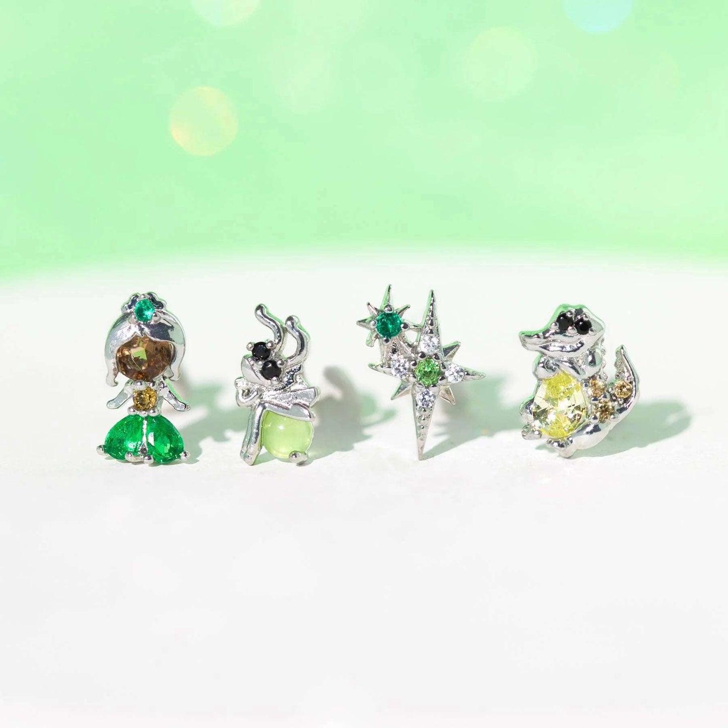 Disney Princesses & Animal Friends Cubic Zircon Women's Stud Earrings (4pcs) - 80d3e6-0e.myshopify.com - 14 -  14