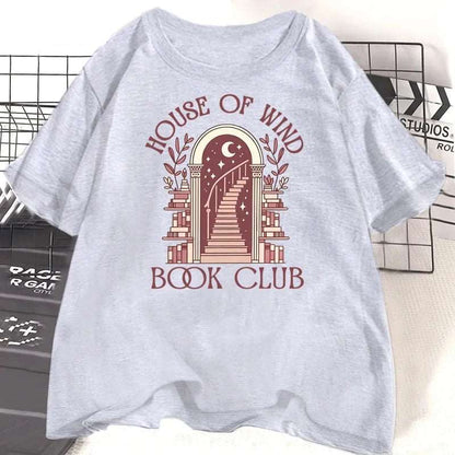 ACOTAR House of Wind Book Club Velaris Night Court Staircase Women's T-Shirt - Lovez Aqua© - 