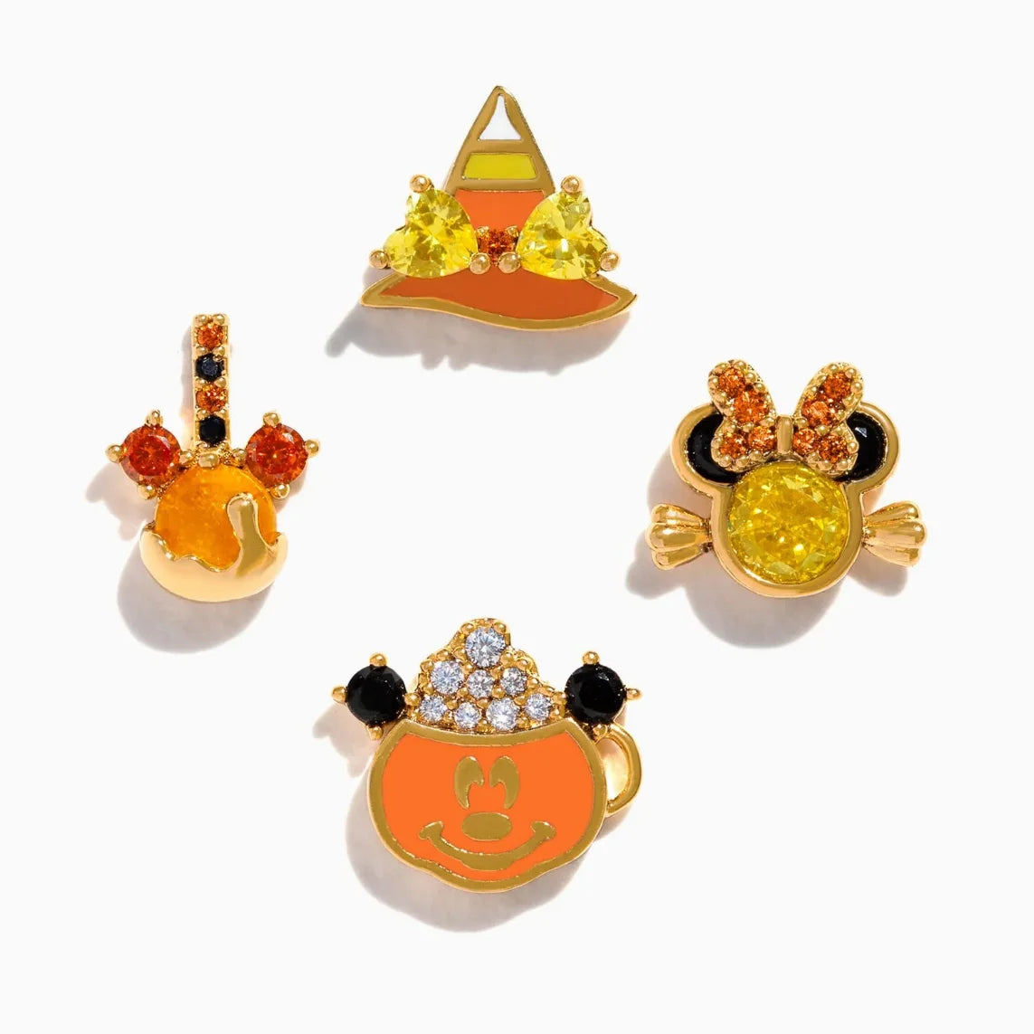 Disney's Mickey & Minnie Mouse & Friends Zircon Halloween Stud Earrings - 80d3e6-0e.myshopify.com - Gold 7 -  Gold 7