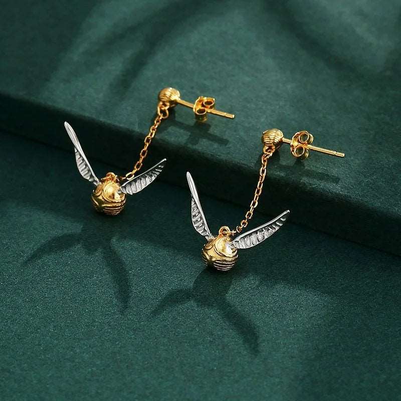 Harry Potter Quidditch Golden Snitch Women's Dangle Earrings - 80d3e6-0e.myshopify.com - -  