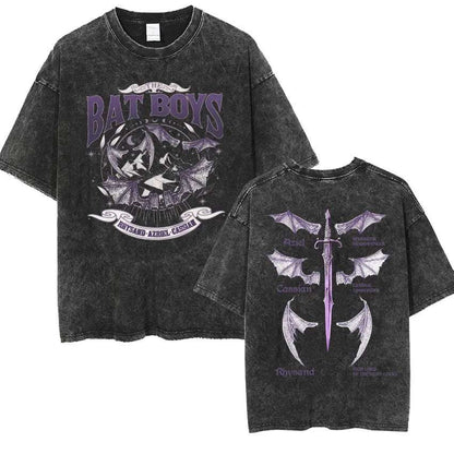 The Bat Boys Rhysand, Azriel & Cassian ACOTAR Wingspan Distressed Unisex T-Shirt - 80d3e6-0e.myshopify.com - 3 / S -  3