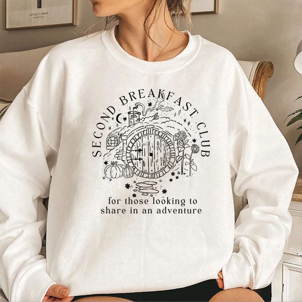 Lord of the Rings Second Breakfast Club The Shire Women's Sweatshirt