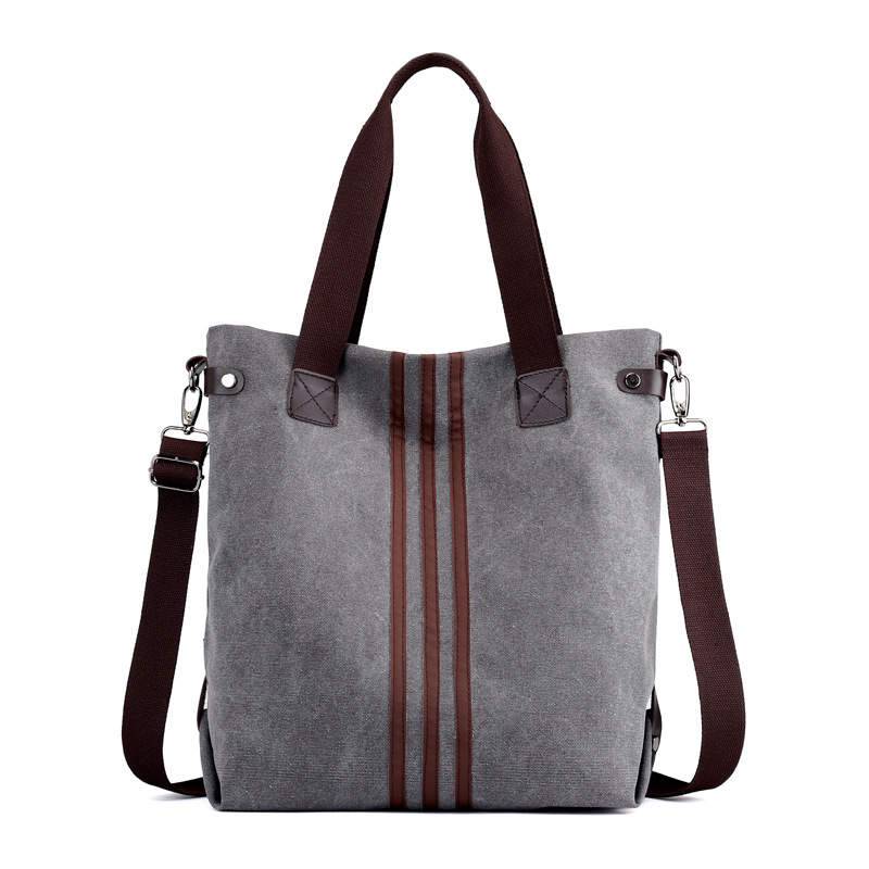 Women's Sturdy Travel Canvas Tote Shoulder Bag with Adjustable Strap