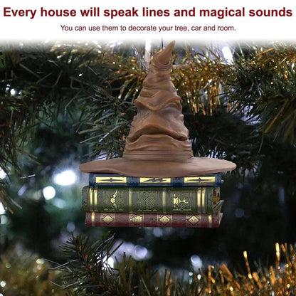 Harry Potter Hogwarts Sorting Hat & Books Christmas Tree Ornament - 80d3e6-0e.myshopify.com - -  