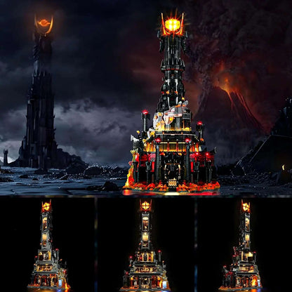 Lord of the Rings Barad Dur Sauron Dark Fortress Castle Decorative Lamp