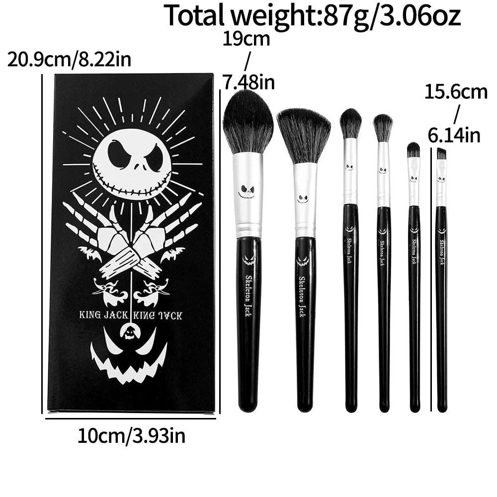 Disney's The Nightmare Before Christmas Women's Makeup Brush Set (6 Pieces)