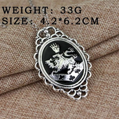 Twilight Saga Rosalie Hale Lion Family Crest Pendant Necklace - 80d3e6-0e.myshopify.com - -  