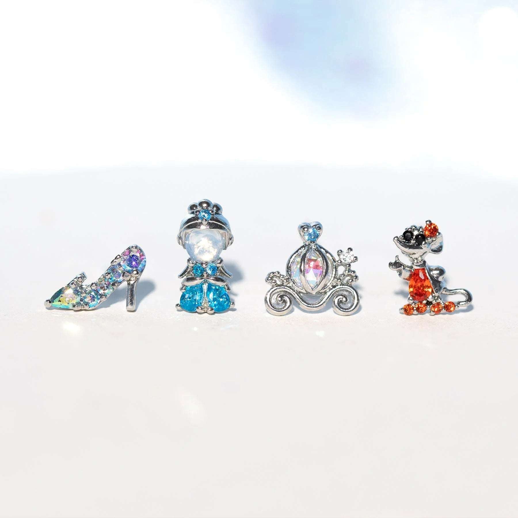 Disney Princesses & Animal Friends Cubic Zircon Women's Stud Earrings (4pcs) - 80d3e6-0e.myshopify.com - 7 -  7